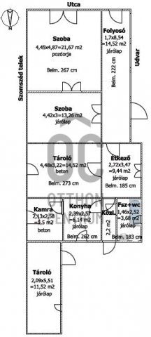 Eladó családi ház, Csanádpalotán 8.9 M Ft, 2 szobás