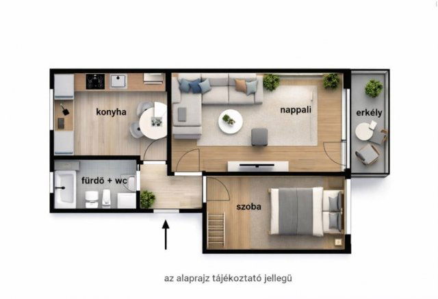 Eladó téglalakás, Gyöngyösön 32.9 M Ft, 2 szobás