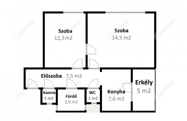 Eladó téglalakás, Miskolcon 31.5 M Ft, 2 szobás
