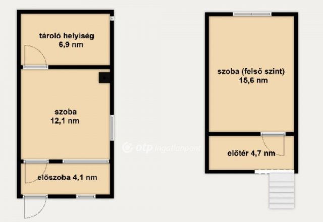 Eladó nyaraló, Tatabányán 19.9 M Ft, 2 szobás