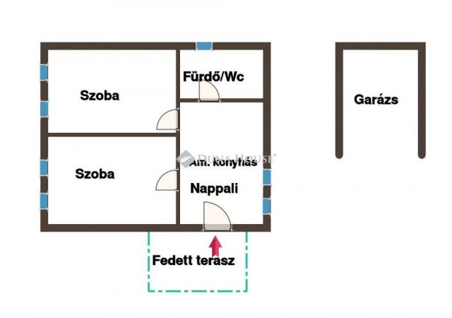 Eladó családi ház, Törtelen 35 M Ft, 3 szobás