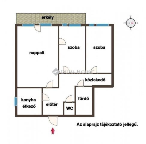 Eladó téglalakás, Budapesten, IV. kerületben 79.9 M Ft, 3 szobás