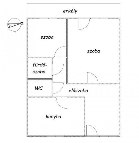 Eladó téglalakás, Tapolcán 33.3 M Ft, 1+1 szobás