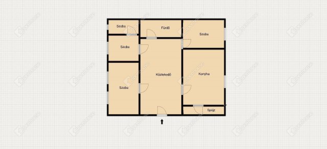 Eladó családi ház, Szolnokon 49.99 M Ft, 4 szobás