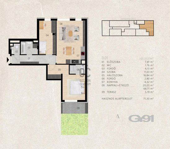 Eladó téglalakás, Budapesten, XIII. kerületben 99.9 M Ft