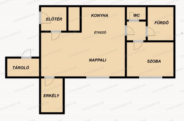 Kiadó téglalakás, albérlet, Kecskeméten 180 E Ft / hó