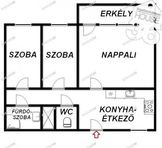 Eladó panellakás, Kecskeméten 41.99 M Ft, 3 szobás