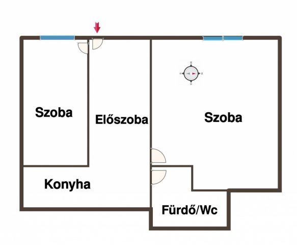 Kiadó téglalakás, albérlet, Budapesten, V. kerületben, 2 szobás