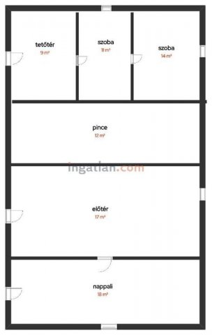 Eladó nyaraló, Kisapátiban 29 M Ft, 2+1 szobás