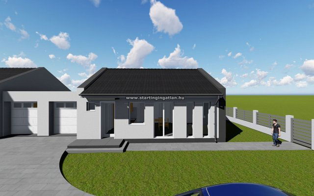 Eladó ikerház, Gyálon, Táncsics Mihály utcában 104.9 M Ft