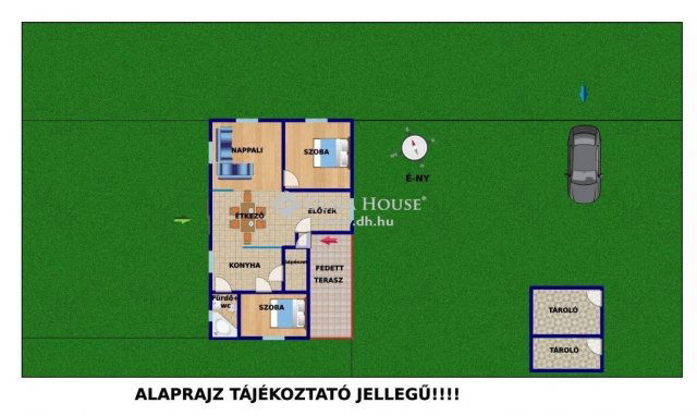 Eladó mezogazdasagi ingatlan, Jászkarajenőn 39.9 M Ft, 3 szobás