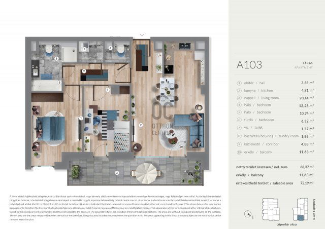 Eladó téglalakás, Budapesten, XIII. kerületben 111.99 M Ft