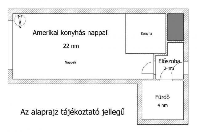 Eladó téglalakás, Budapesten, VII. kerületben 63 M Ft, 1 szobás