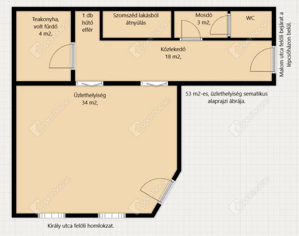 Eladó üzlethelyiség, Szombathelyen 44 M Ft, 1 szobás