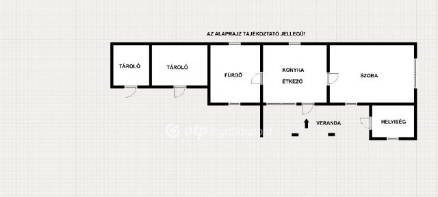 Eladó családi ház, Tápiógyörgyén 3.5 M Ft, 2 szobás