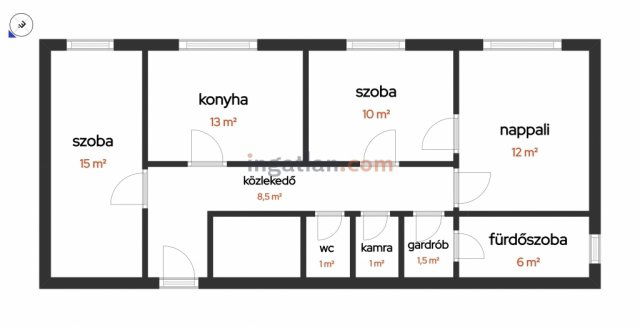 Eladó téglalakás, Budapesten, X. kerületben 74.9 M Ft, 4 szobás