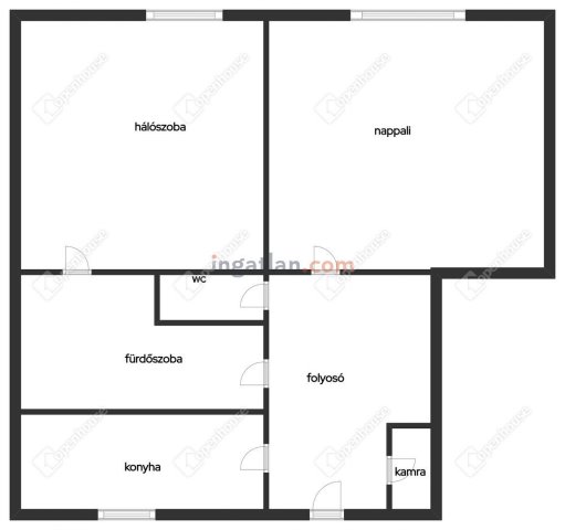 Eladó téglalakás, Győrött 60.85 M Ft, 2 szobás