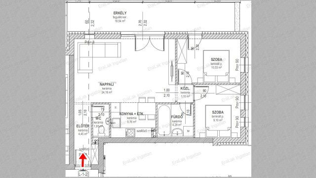 Eladó téglalakás, Győrött 70.94 M Ft, 1+2 szobás