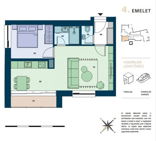 Eladó téglalakás, Budapesten, VIII. kerületben 79 M Ft, 2 szobás