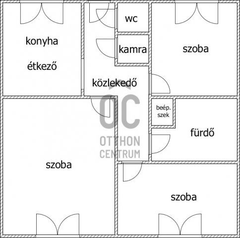 Kiadó téglalakás, albérlet, Cegléden 130 E Ft / hó, 3 szobás