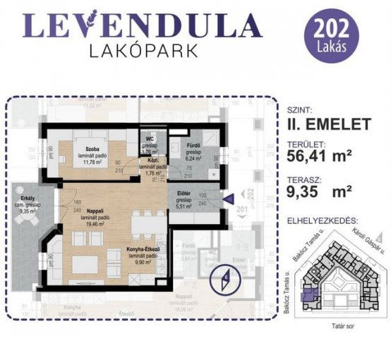 Eladó téglalakás, Kecskeméten 77.2 M Ft, 2 szobás