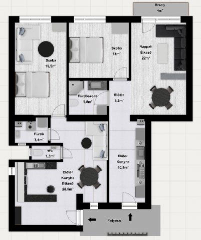 Eladó téglalakás, Budapesten, VII. kerületben 65.9 M Ft