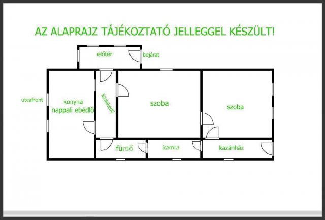Eladó családi ház, Tiszavasváriban 21.5 M Ft, 2 szobás