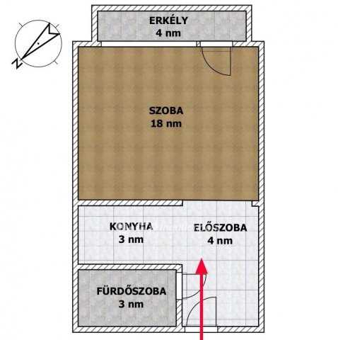 Eladó panellakás, Budapesten, XI. kerületben 52.5 M Ft, 1 szobás