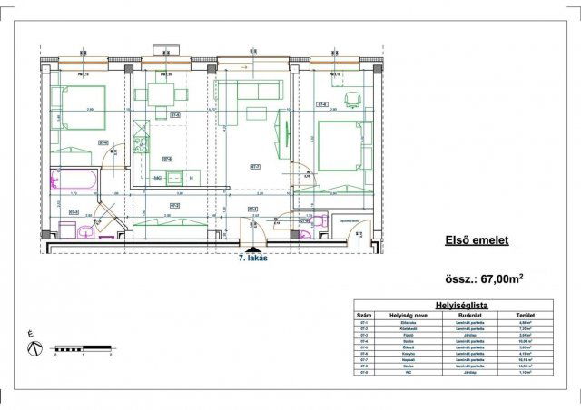 Eladó téglalakás, Miskolcon 53 M Ft, 2 szobás