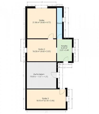 Eladó családi ház, Vidon 15.9 M Ft, 2 szobás