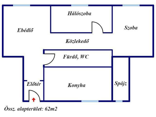 Eladó téglalakás, Sárospatakon 22.9 M Ft, 2 szobás