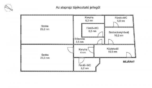 Eladó téglalakás, Győrött 89 M Ft, 3 szobás