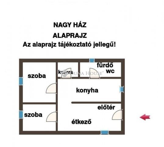 Eladó családi ház, Gyálon 48.5 M Ft, 3 szobás