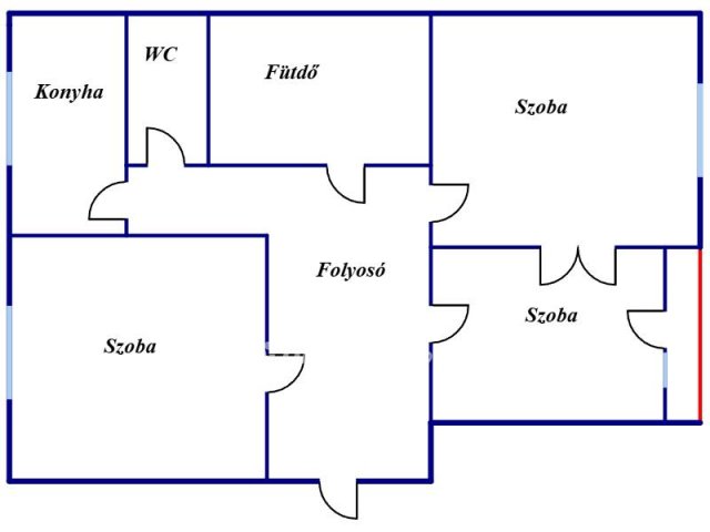 Eladó panellakás, Miskolcon 34.9 M Ft, 2+1 szobás