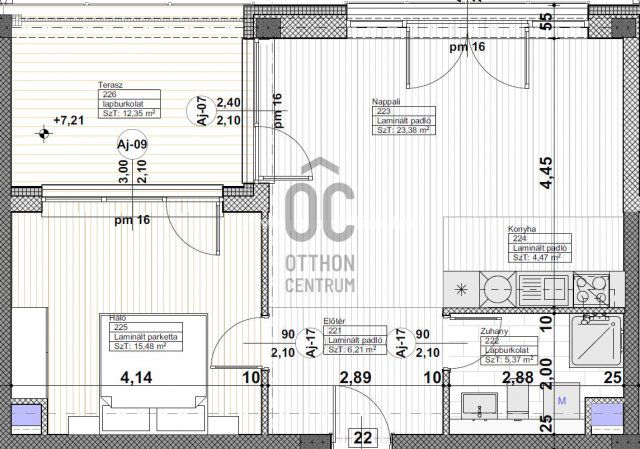 Eladó téglalakás, Kiskunlacházán 69.2 M Ft, 2 szobás