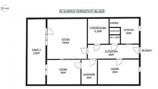 Eladó téglalakás, Budapesten, XIX. kerületben 85 M Ft