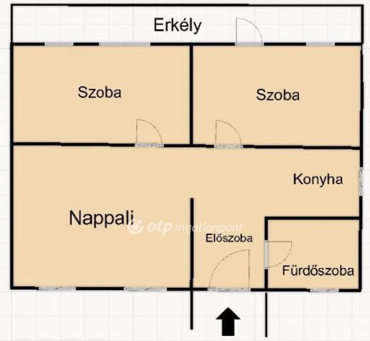 Eladó téglalakás, Gödöllőn 34.5 M Ft, 1+2 szobás