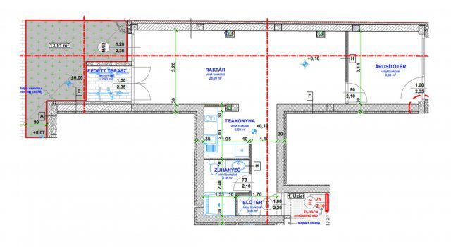 Eladó üzlethelyiség, Szegeden 86.8 M Ft, 1 szobás