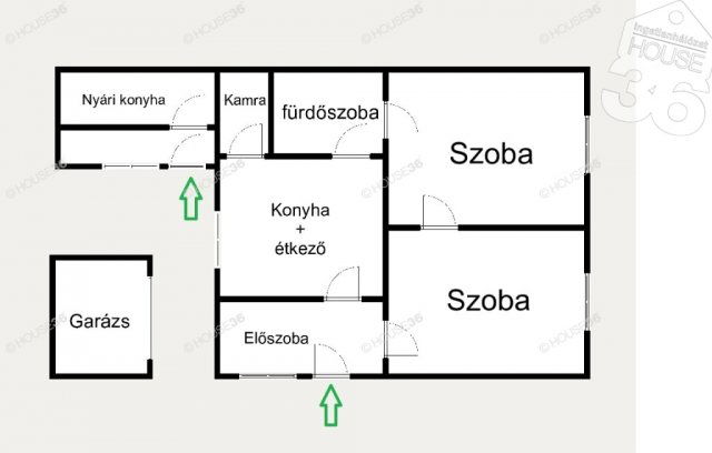 Eladó családi ház, Kecskeméten 44.9 M Ft, 2 szobás