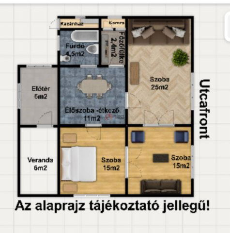Eladó családi ház, Ásotthalmán 44 M Ft, 3 szobás