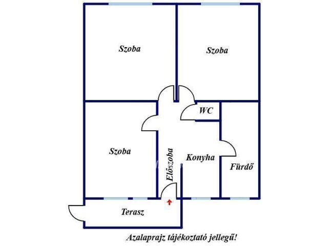 Eladó téglalakás, Szegeden 97.9 M Ft, 3 szobás