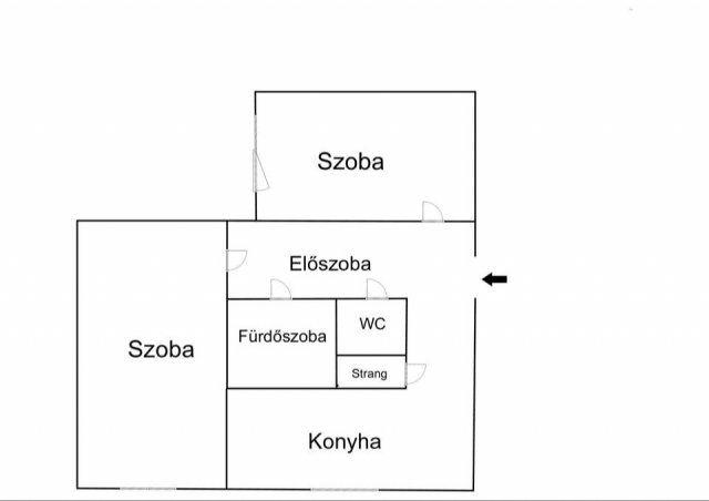 Eladó téglalakás, Tatabányán 36 M Ft, 2 szobás