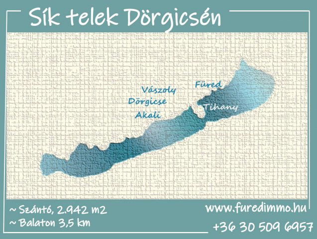 Eladó telek, Dörgicsén 7.5 M Ft / költözzbe.hu