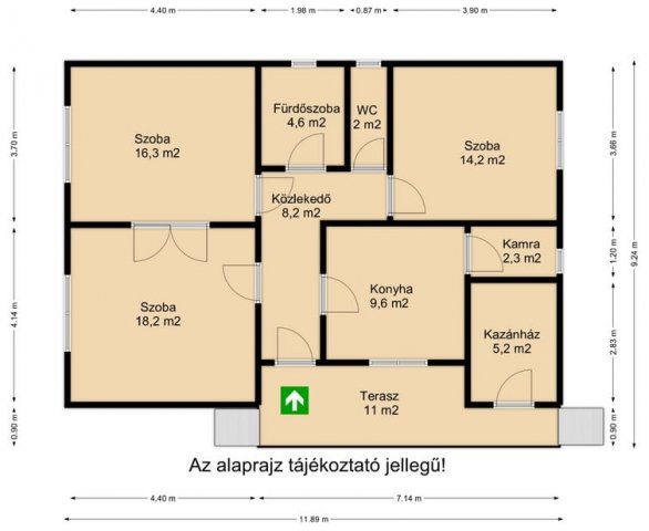 Eladó családi ház, Békéscsabán 45.9 M Ft, 3 szobás