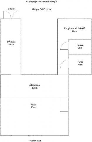 Eladó téglalakás, Budapesten, VIII. kerületben 74.9 M Ft