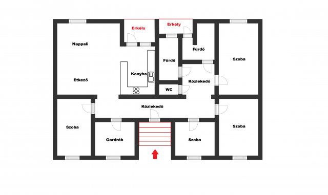 Eladó téglalakás, Tiszaújvárosban, Bartók Béla úton 64 M Ft