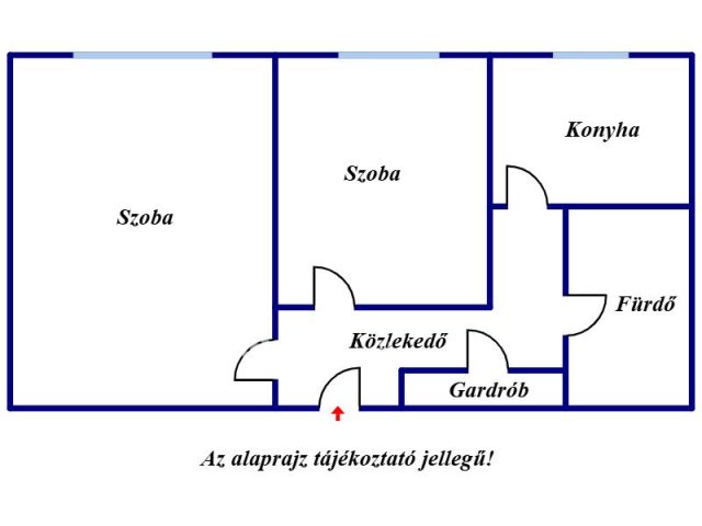 Eladó téglalakás, Szegeden 45.9 M Ft, 2 szobás