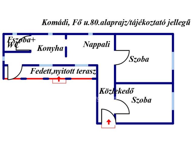 Eladó családi ház, Komádiban 10.85 M Ft, 2 szobás