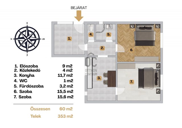 Eladó ikerház, Ercsiben 45 M Ft, 2 szobás / költözzbe.hu