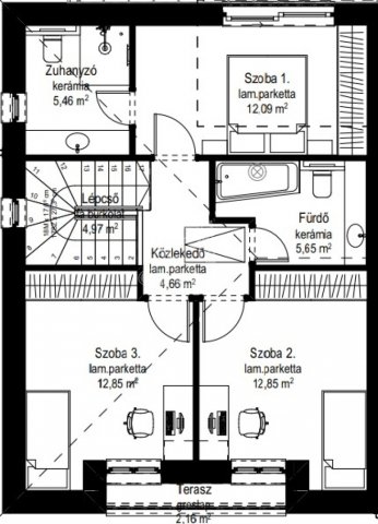 Eladó ikerház, Budapesten, X. kerületben 134.9 M Ft, 4 szobás